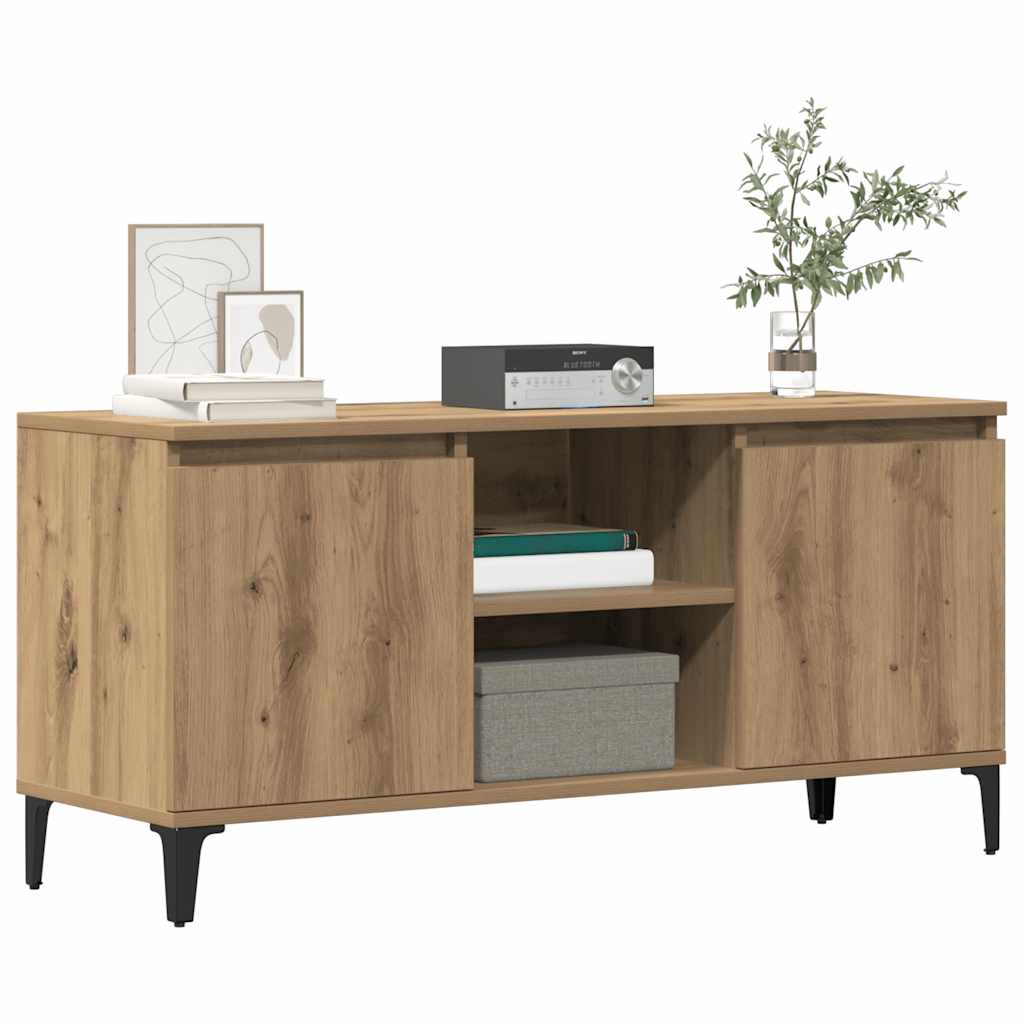Televizoriaus spintelė, artisano ąžuolo, 102x35x50cm, mediena