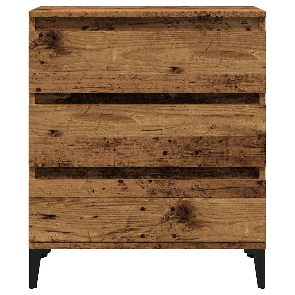 Šoninė spintelė, sena mediena 60x35x70 cm, inžinierinė mediena
