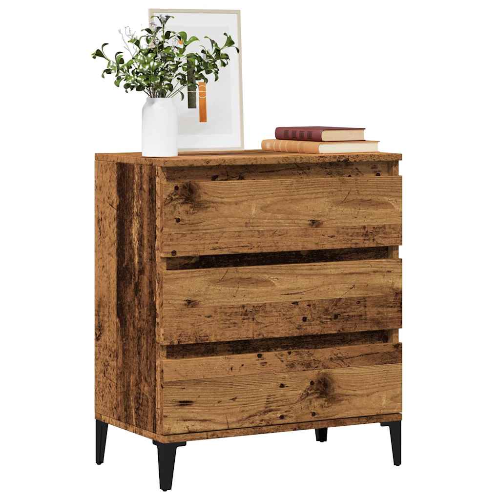 Šoninė spintelė, sena mediena 60x35x70 cm, inžinierinė mediena