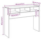 konsolinis stalas Senas medis 105x30x80 cm Inžinierinė mediena