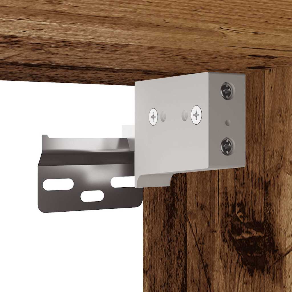 Sieninės TV spintelės, 2vnt., sendintos medienos, 80x30x30cm