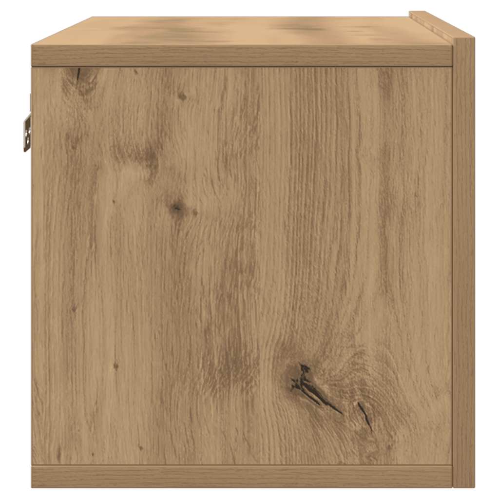Sieninės TV spintelės, 2vnt., artisano ąžuolo, 80x30x30cm