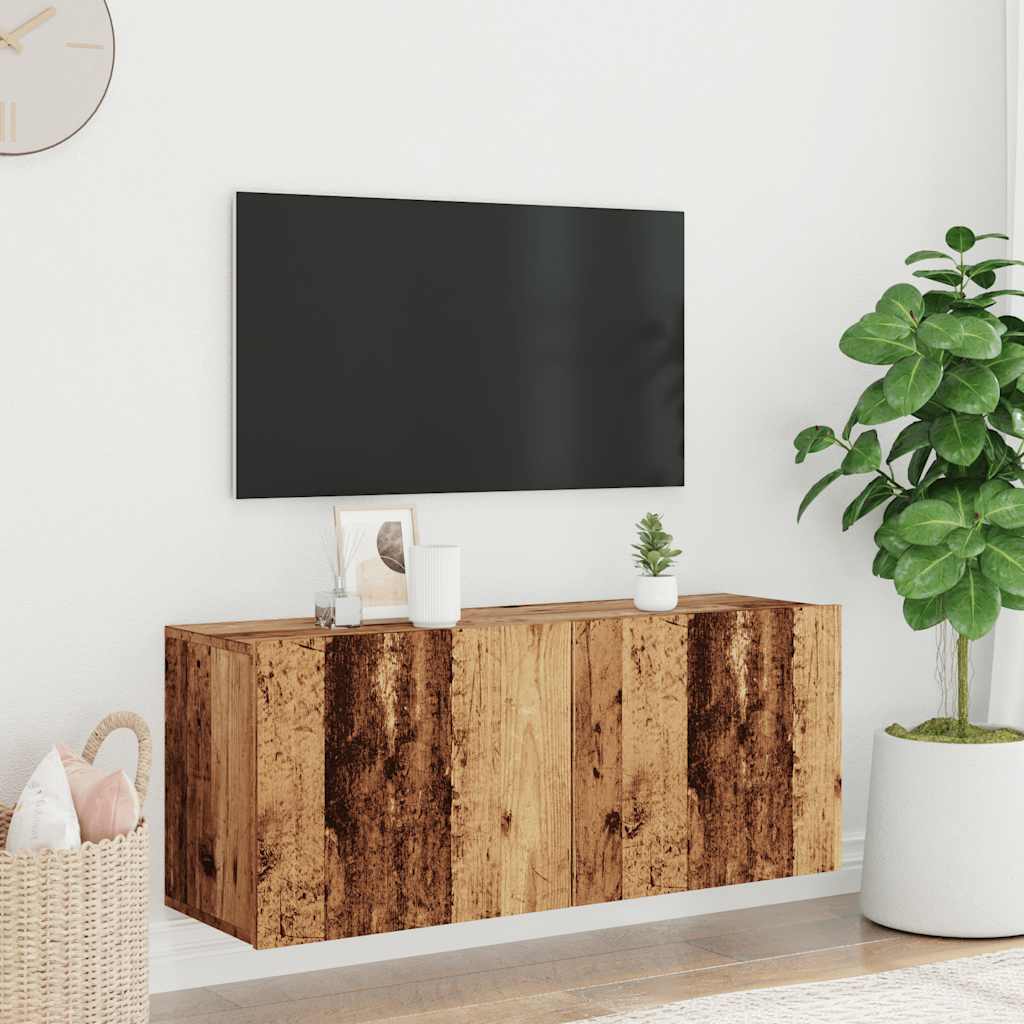 televizoriaus spintelė Sieninė Old Wood 100x30x41 cm