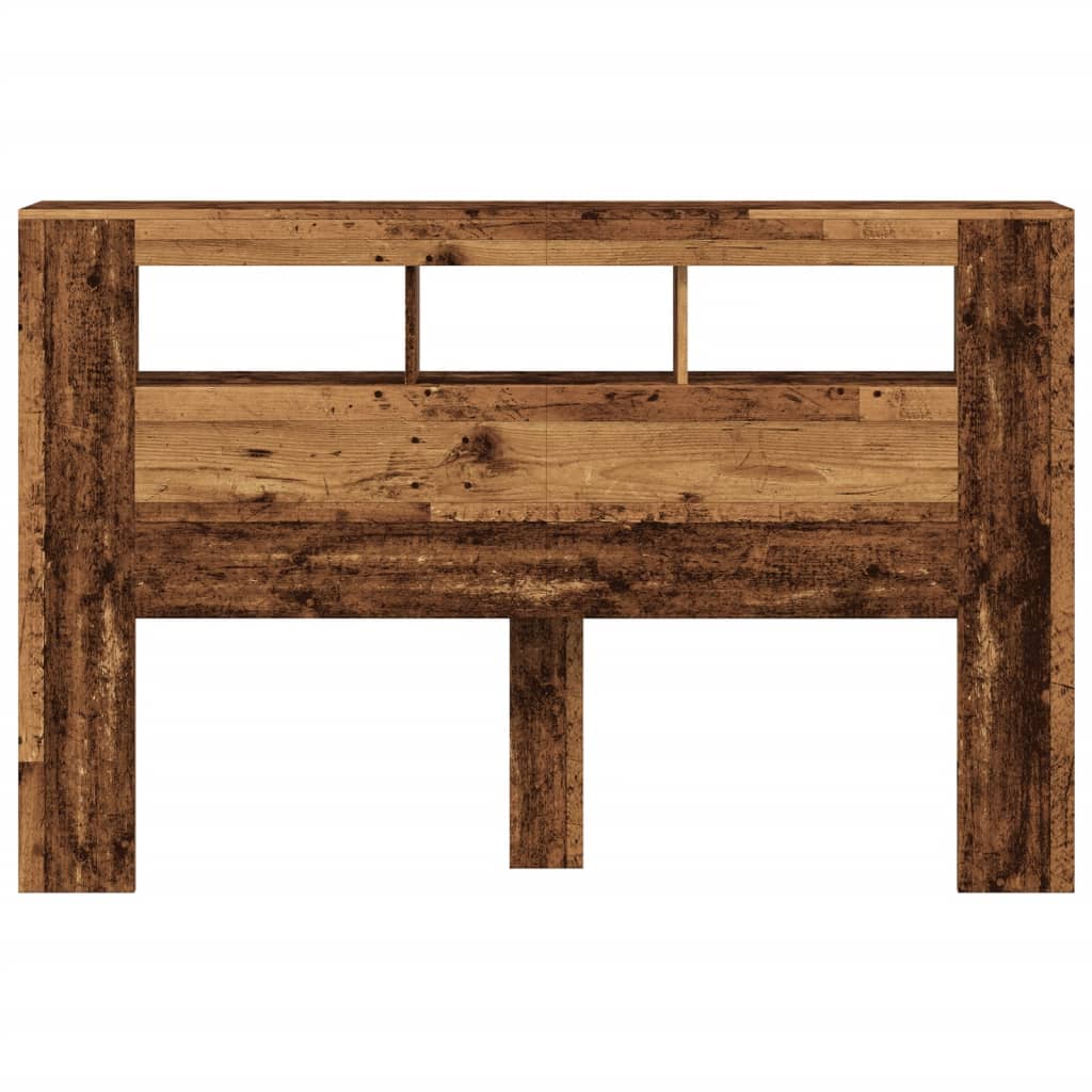 LED galvūgalis, medienos, 160x18,5x103,5cm, apdirbta mediena