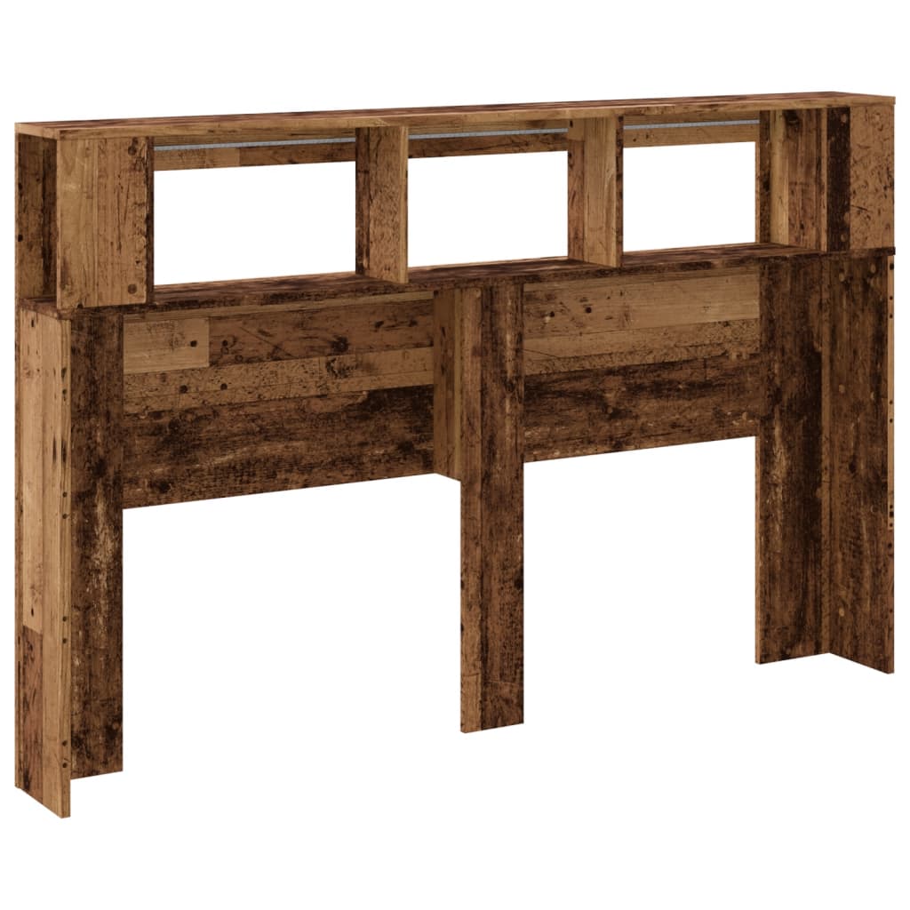 LED galvūgalis, medienos, 160x18,5x103,5cm, apdirbta mediena