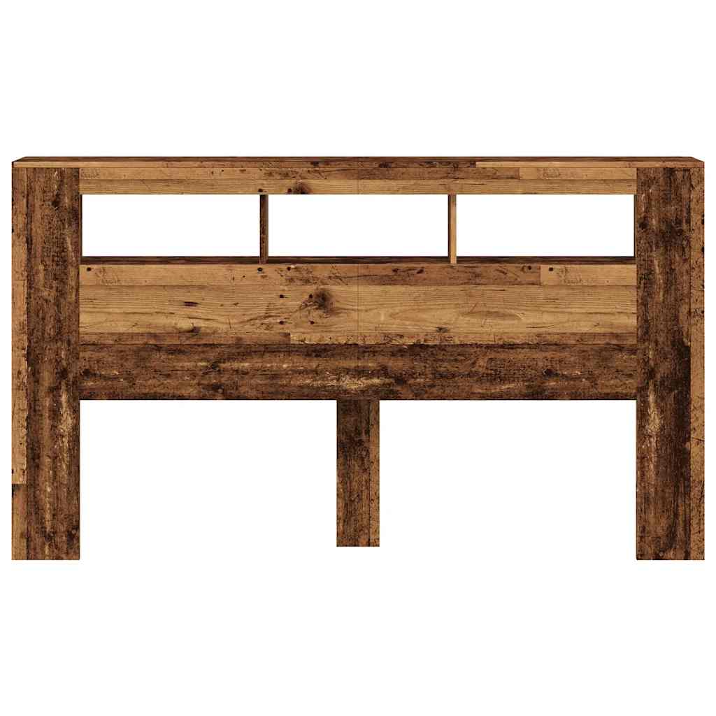 LED galvūgalis, medienos, 180x18,5x103,5cm, apdirbta mediena