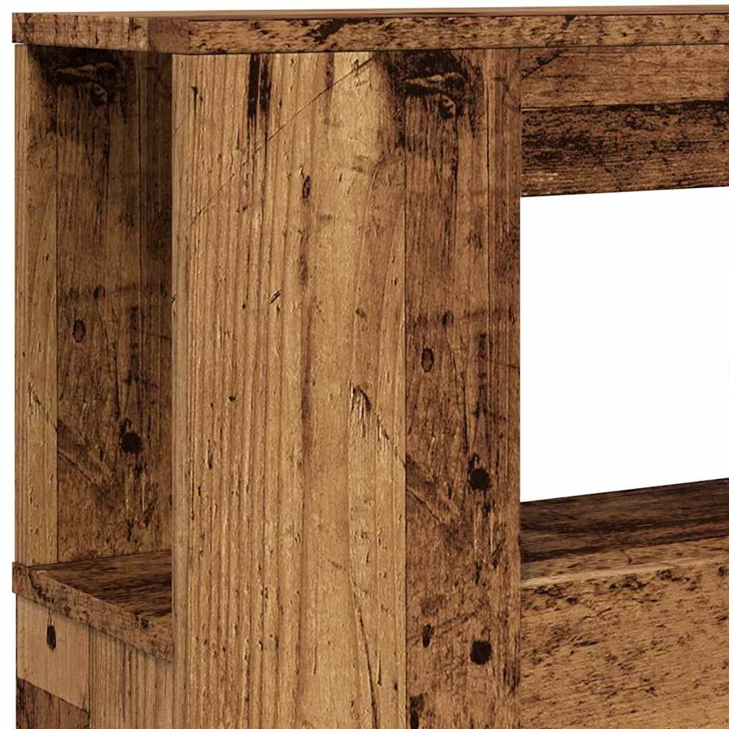 LED galvūgalis, medienos, 220x18,5x103,5cm, apdirbta mediena