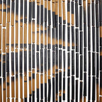 Vabzdžių durų užuolaidos, palmės spaudinys, 100x200cm, bambukas