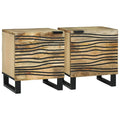 Šalia lovos spintelė 2 pcs Ruda 40 x 33 x 46 cm