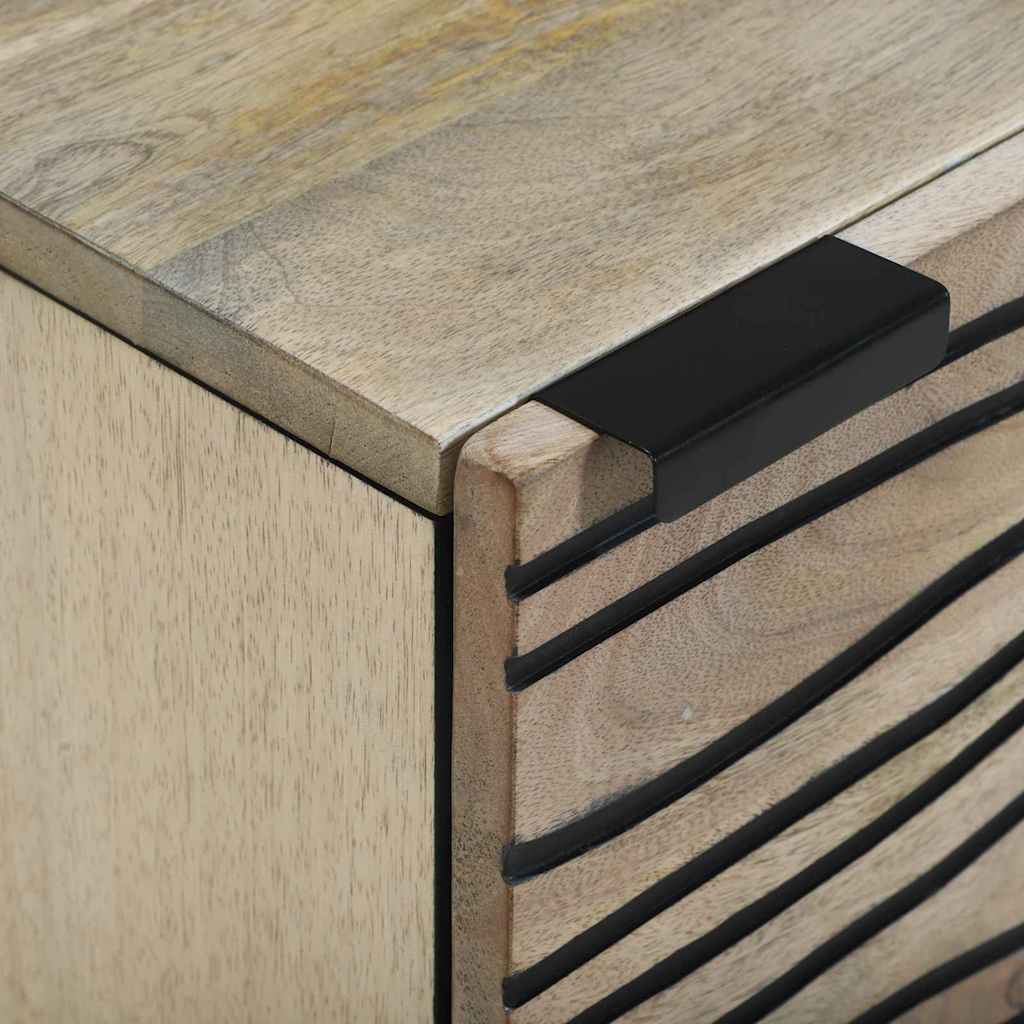 Naktiniai staliukai 2 pcs Natūrali 40 x 33 x 46 cm