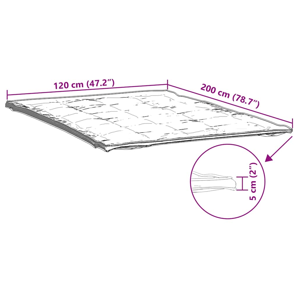Čiužinio apsauga, balta, 120x200 cm