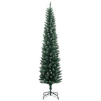 Dirbtinė siaura Kalėdų eglutė, 150 LED, 120cm