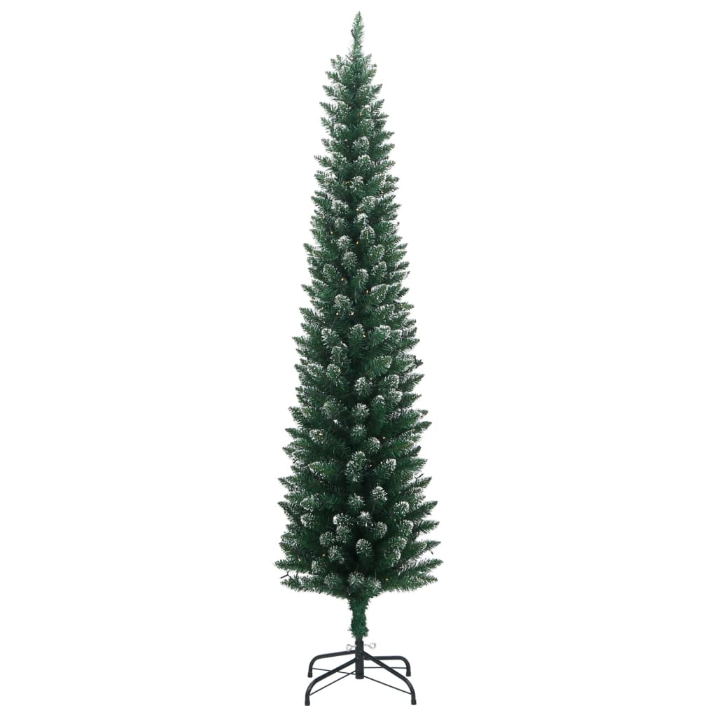 Dirbtinė siaura Kalėdų eglutė, 300 LED, 180cm