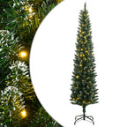 Dirbtinė siaura Kalėdų eglutė, 300 LED, 240cm
