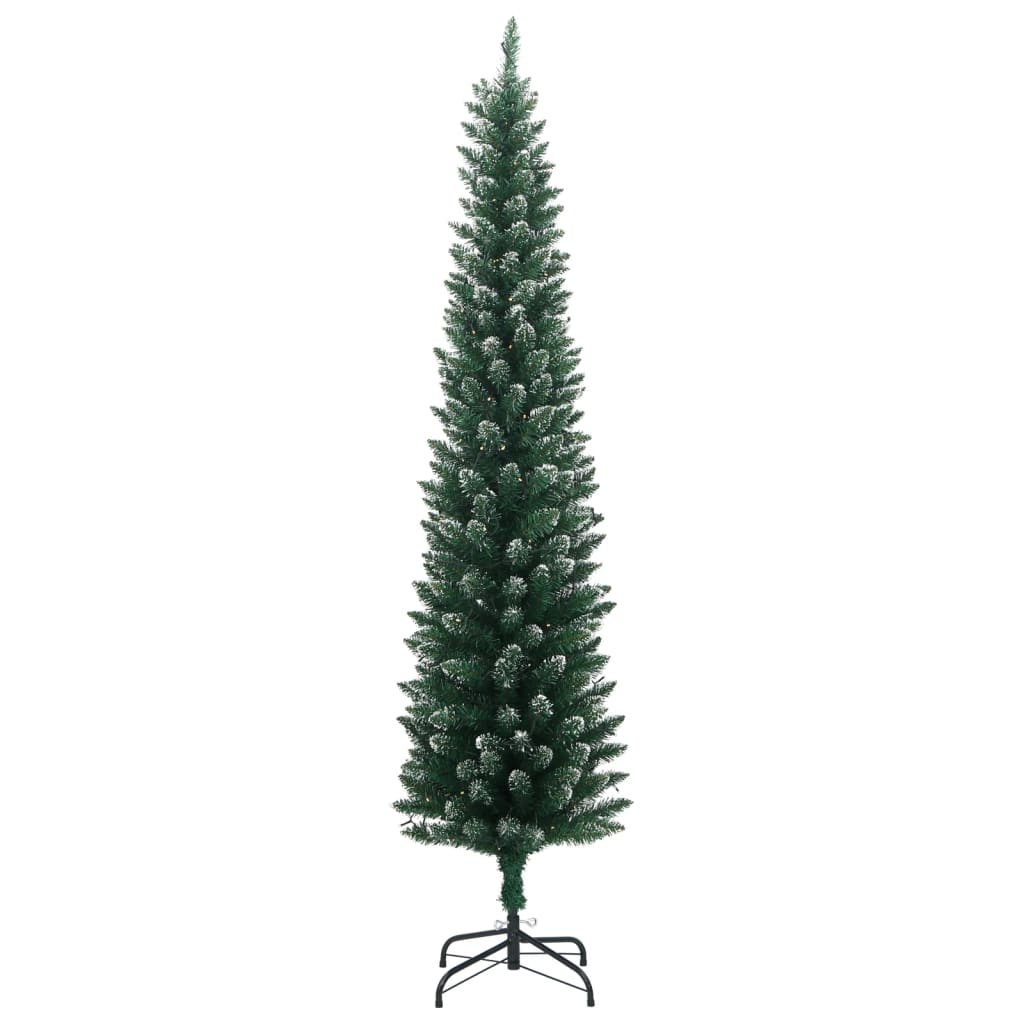 Dirbtinė siaura Kalėdų eglutė, 300 LED, 240cm