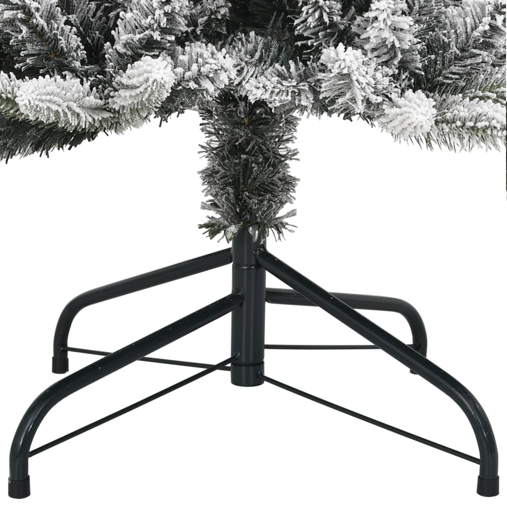 vidaXL Dirbtinė Kalėdų eglutė su 150 LED lempučių ir sniegu, 150cm