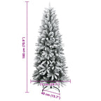 Dirbtinė Kalėdų eglutė su 300 LED lempučių ir sniegu, 180cm