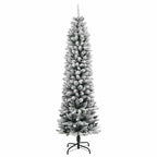 Dirbtinė Kalėdų eglutė su 150 LED lempučių ir sniegu, 120cm