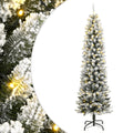 Dirbtinė Kalėdų eglutė su 300 LED lempučių ir sniegu, 210cm