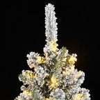 Dirbtinė Kalėdų eglutė su 300 LED lempučių ir sniegu, 210cm