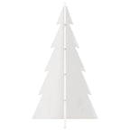 Medinė Kalėdų eglutė, balta, 80cm, pušies medienos masyvas