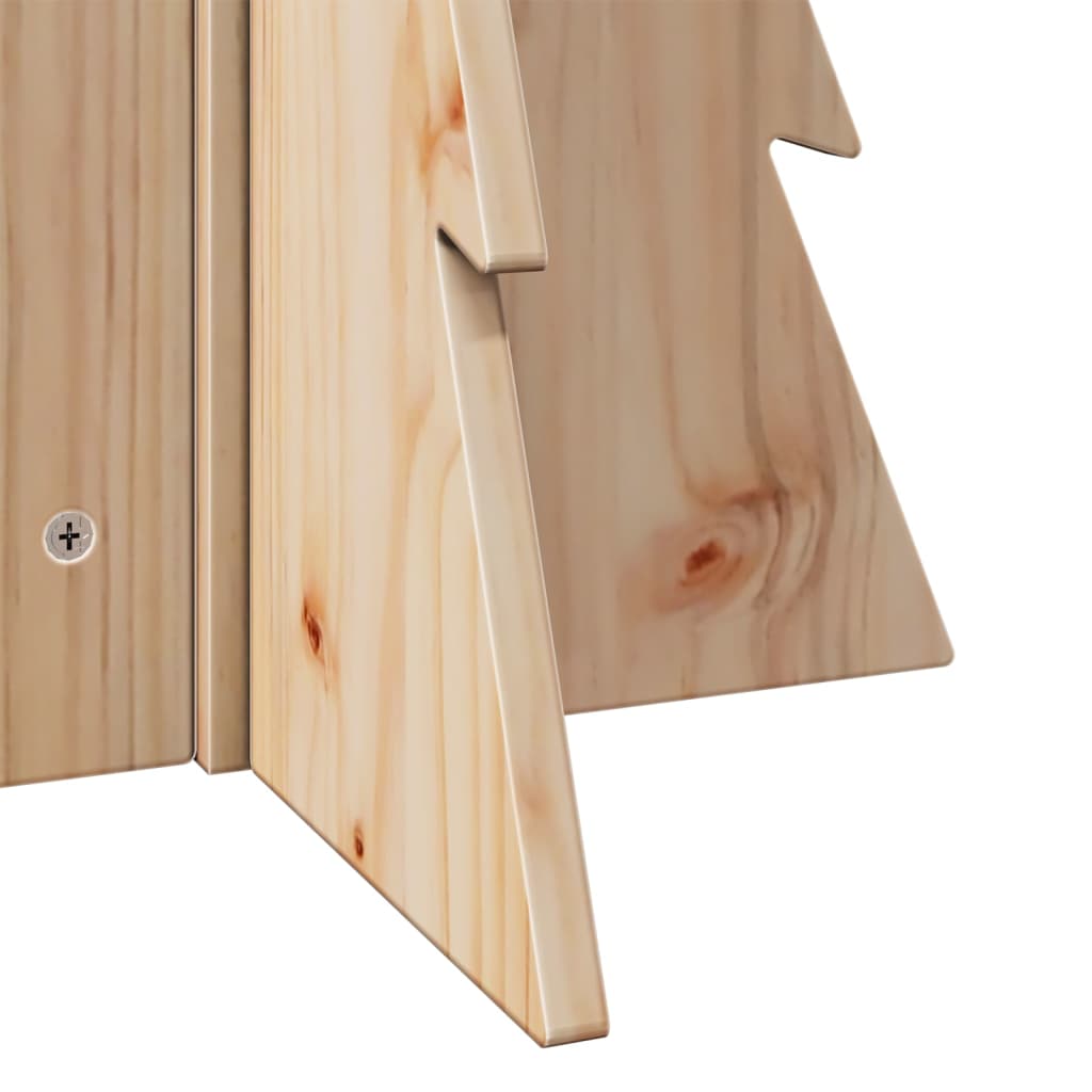 vidaXL Medinė Kalėdų eglutė, 69,5 cm, pušies medienos masyvas