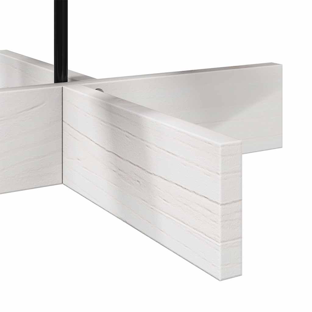 vidaXL Medinė Kalėdų eglutė, balta, 100cm, pušies medienos masyvas