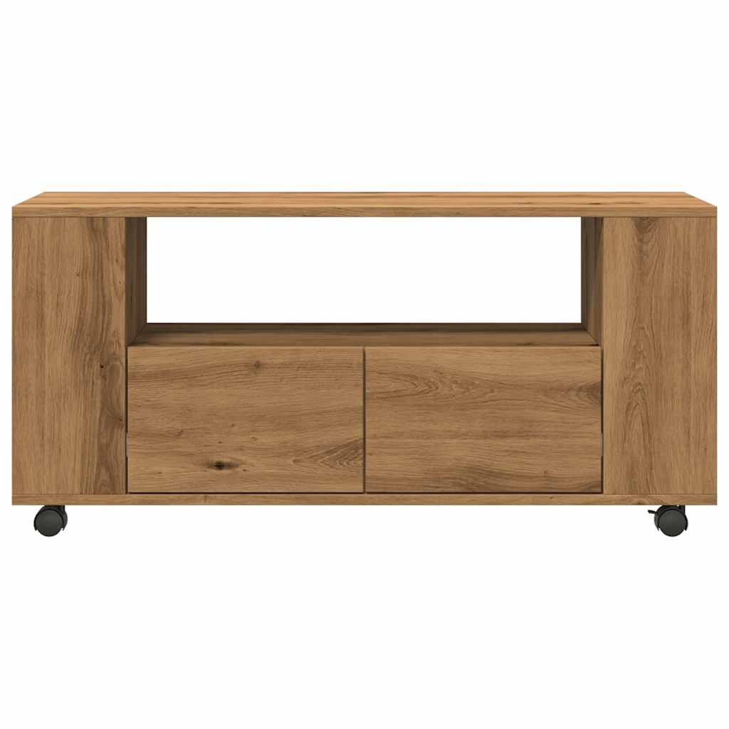TV spintelė su ratukais, artisano, 102x34,5x43cm, mediena