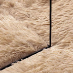Shaggy tipo kilimas, NAVARRA, 130x200 cm, smėlio, poliesteris