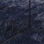 Shaggy tipo kilimas, NAVARRA, 120x120 cm, tamsiai mėlyna