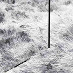 Shaggy tipo kilimas, NAVARRA, 120x120 cm, sidabrinė pilka