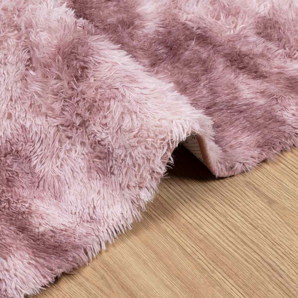 Shaggy tipo kilimas, NAVARRA, 200x200 cm, dulkėta rožinė