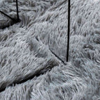 Shaggy tipo kilimas, NAVARRA, 240x240 cm, šviesiai pilka