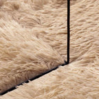 Shaggy tipo kilimas, NAVARRA, 200x200 cm, smėlio, poliesteris