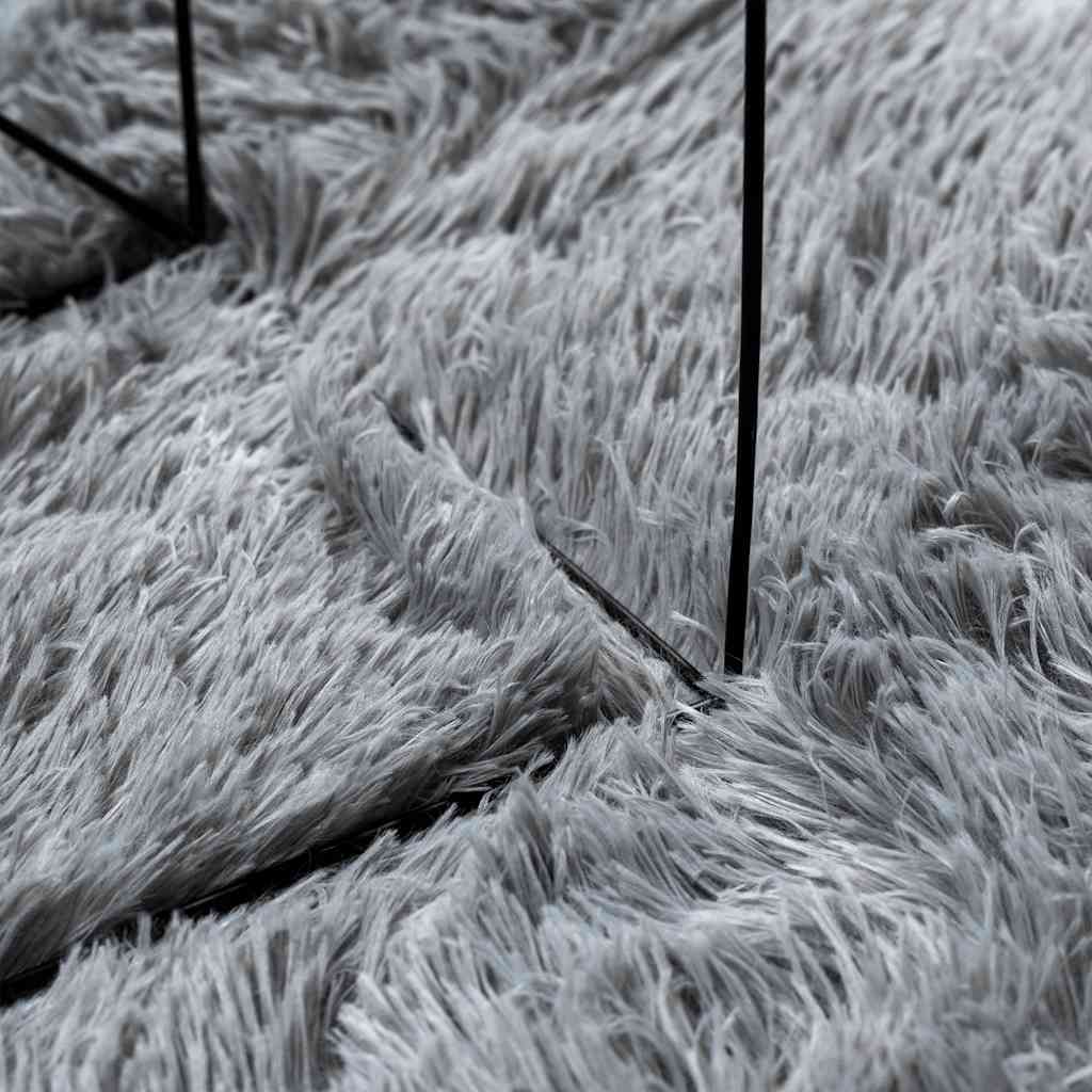 Shaggy tipo kilimas, NAVARRA, 200x200 cm, šviesiai pilka