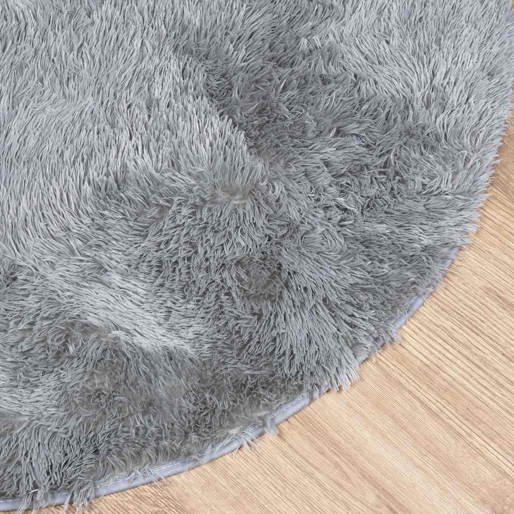 Shaggy tipo kilimas, NAVARRA, 240x240 cm, šviesiai pilka