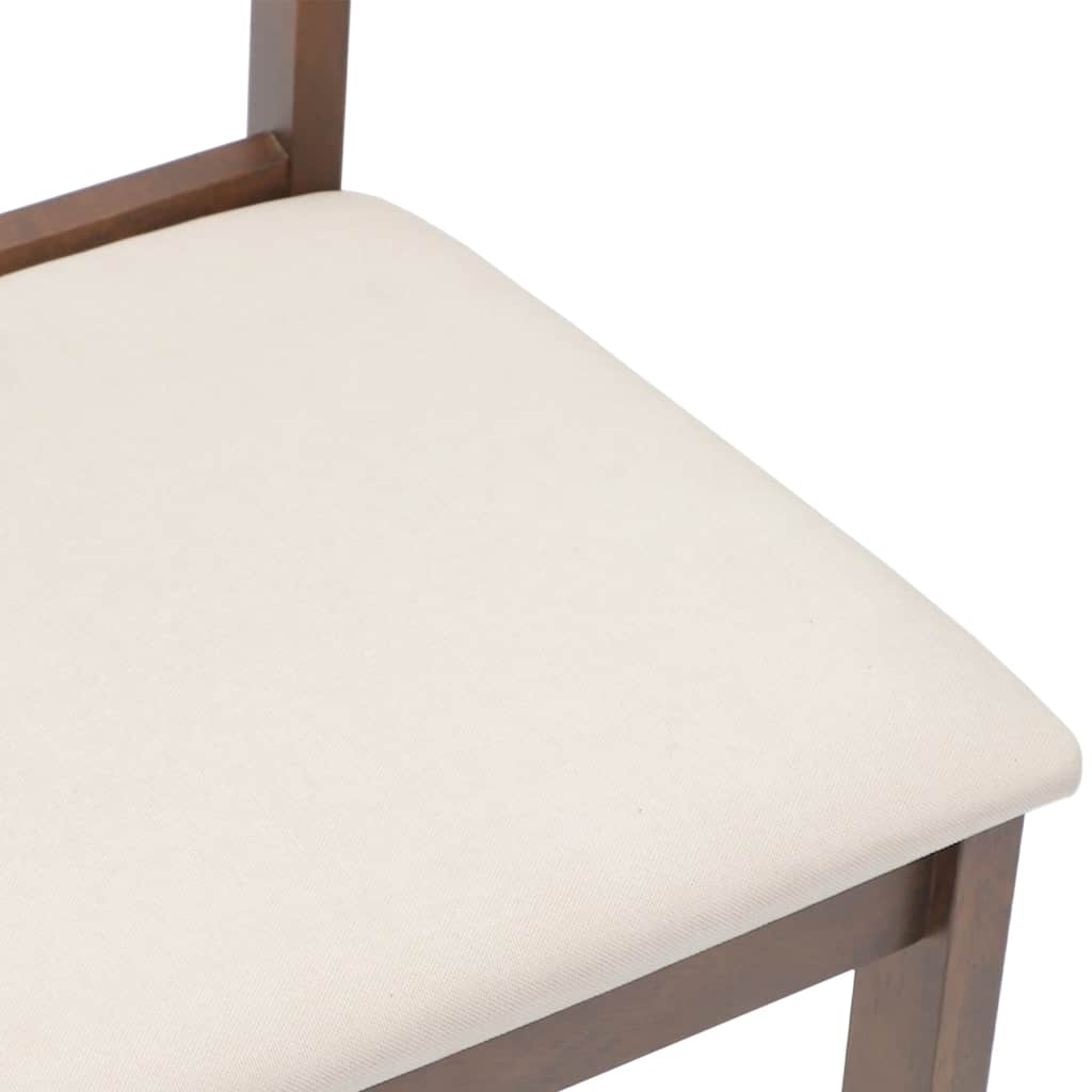 valgomojo kėdės su pagalvėlėmis 2 vnt Ruda medžio masyvo guma