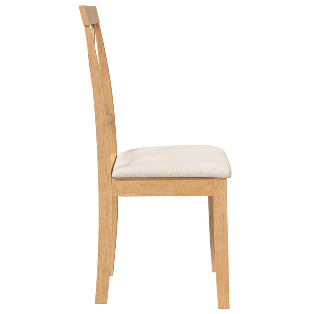 valgomojo kėdės su pagalvėlėmis 2 vnt Medžio masyvo guma