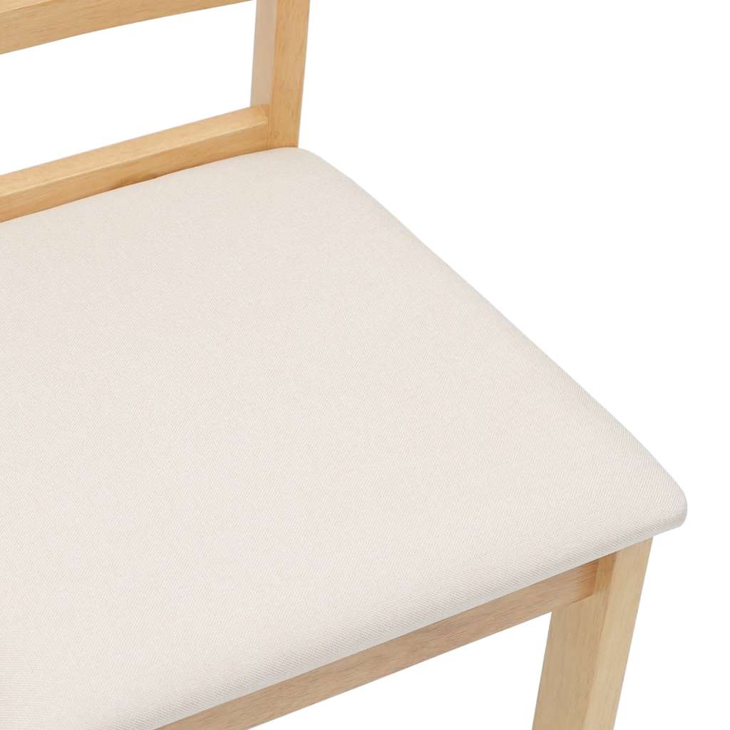 valgomojo kėdės su pagalvėlėmis 2 vnt Medžio masyvo guma