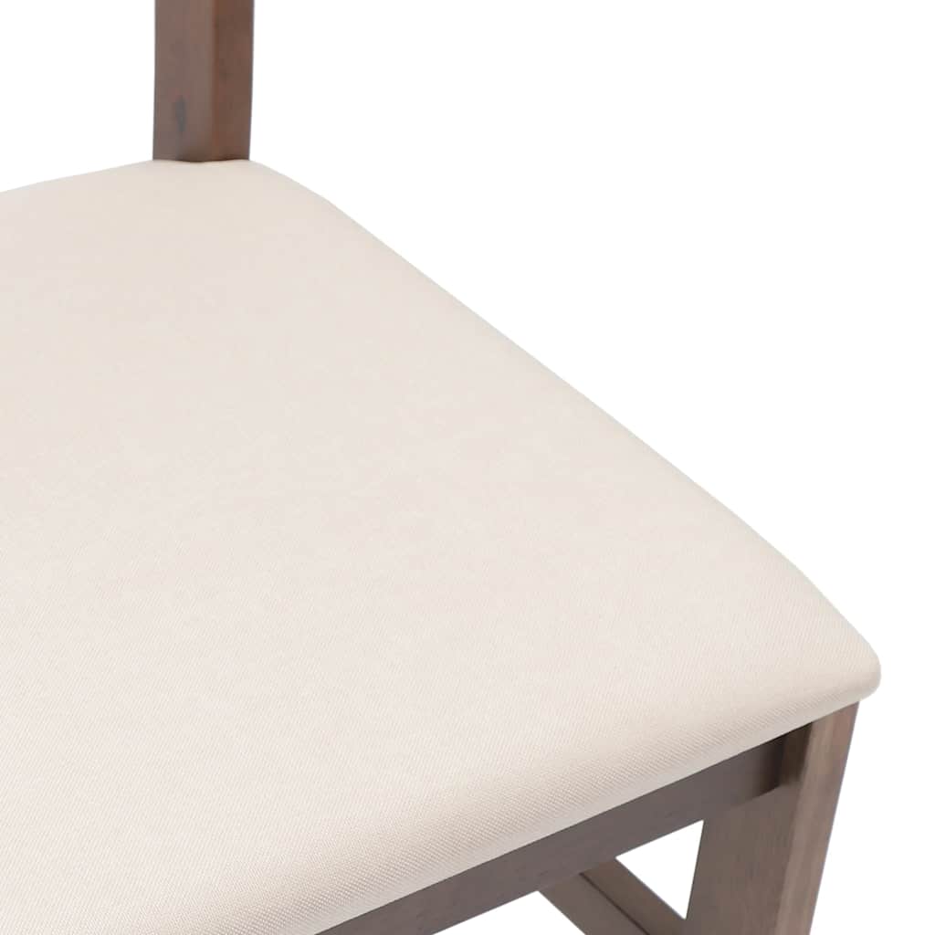 valgomojo kėdės su pagalvėlėmis 2 vnt Ruda medžio masyvo guma