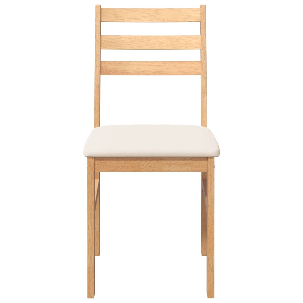 valgomojo kėdės su pagalvėlėmis 2 vnt Medžio masyvo guma