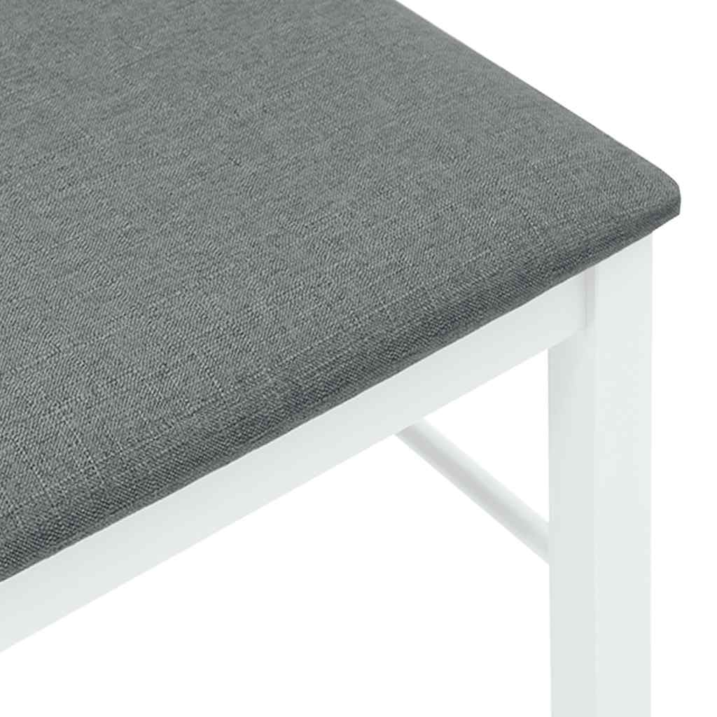 valgomojo kėdės su pagalvėlėmis 2 vnt Balta medžio masyvo guma