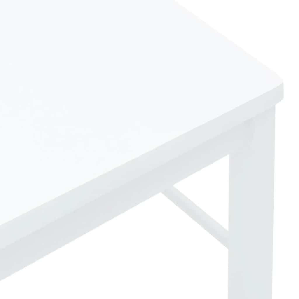 Valgomojo Kėdės 2 vnt Baltos medžio masyvo gumos