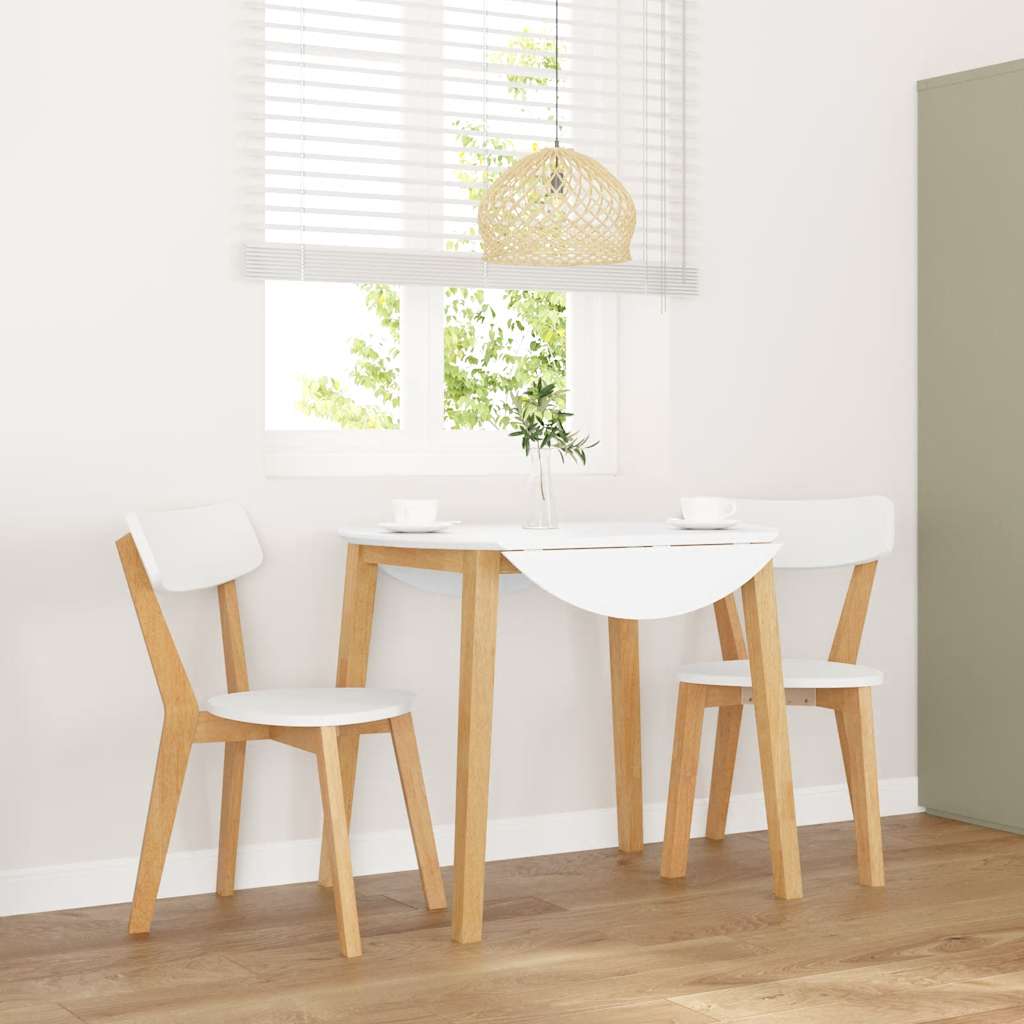 Valgomojo Kėdės 2 vnt medžio masyvo gumos