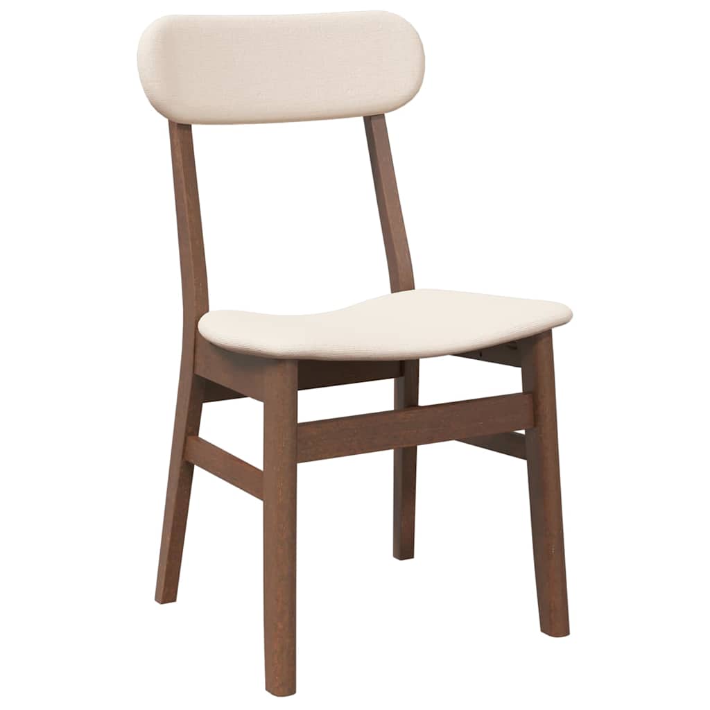 valgomojo kėdės su pagalvėlėmis 2 vnt Ruda medžio masyvo guma