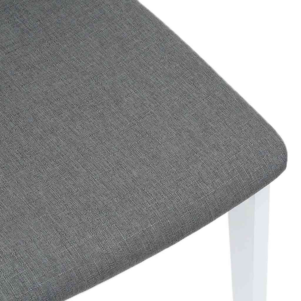 valgomojo kėdės su pagalvėlėmis 2 vnt Balta medžio masyvo guma