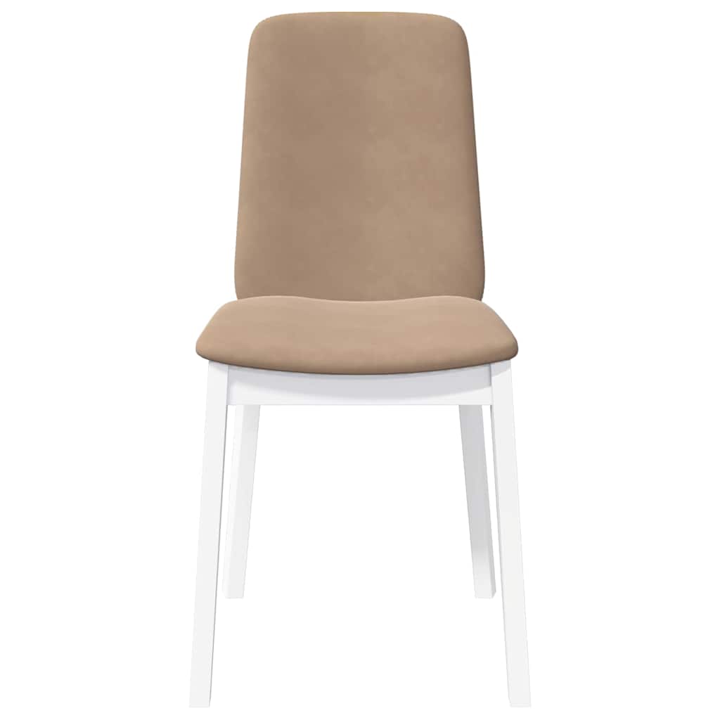 valgomojo kėdės su pagalvėlėmis 2 vnt Balta medžio masyvo guma