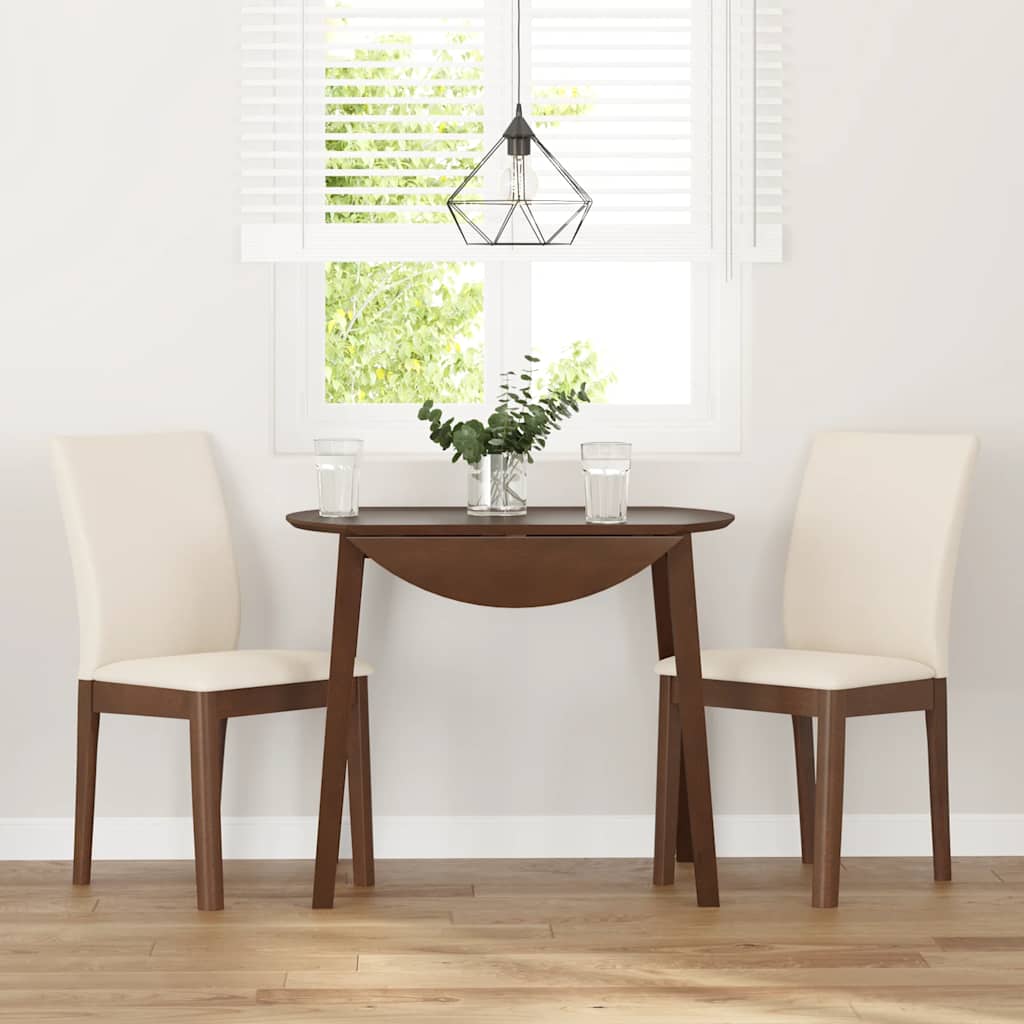 valgomojo kėdės su pagalvėlėmis 2 vnt Ruda medžio masyvo guma