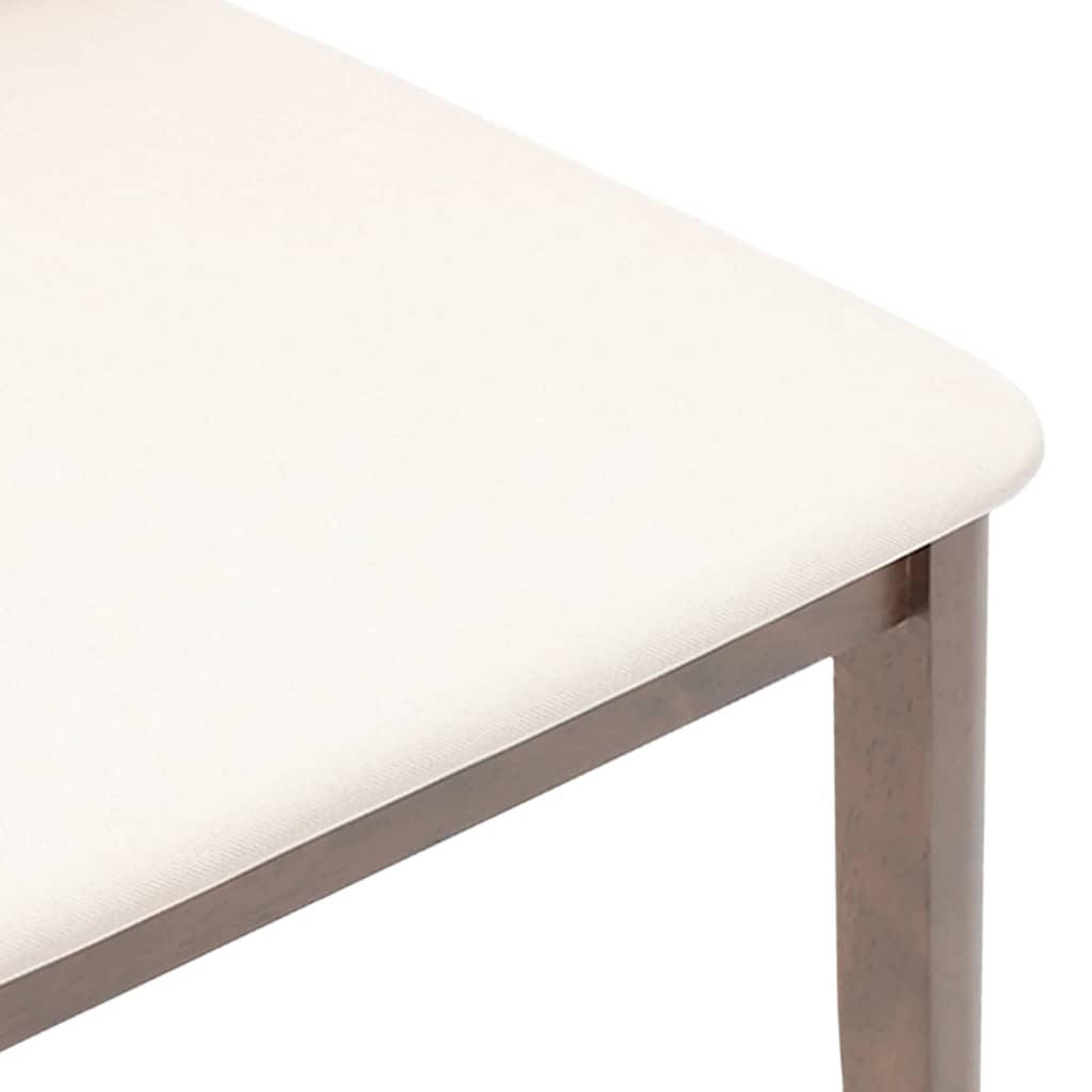 valgomojo kėdės su pagalvėlėmis 2 vnt Ruda medžio masyvo guma