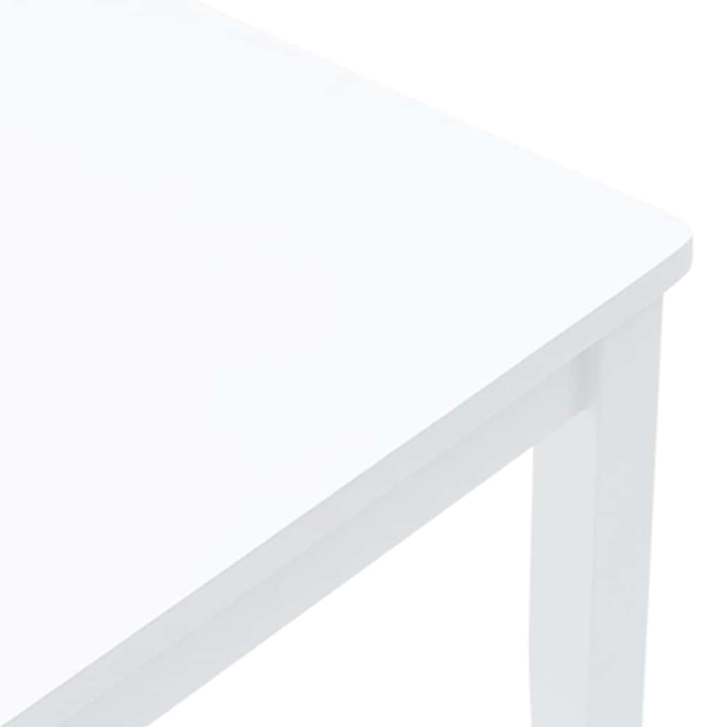 Valgomojo Kėdės 2 vnt Baltos medžio masyvo gumos